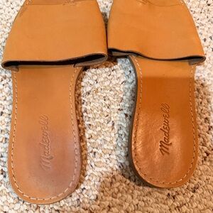 Madewell Women's Brown Leather Slides size 8